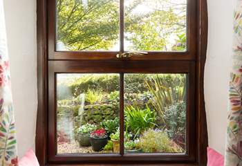 A stunning outlook from the comfortable window seat.