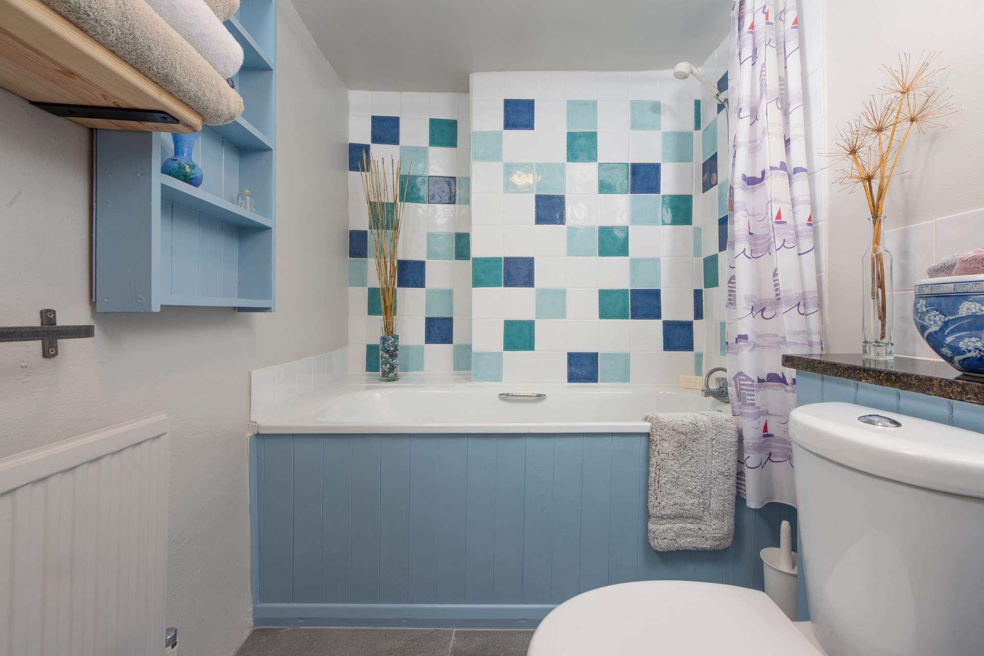 The family bathroom is on the ground floor.