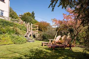 The garden is delightful all year round, and the ideal place to chill out and relax.