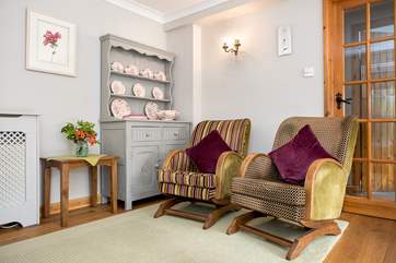There is a choice of seating-areas.