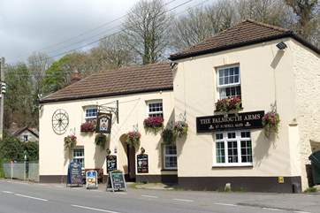 The pretty pub in Ladock is only a couple of miles away.