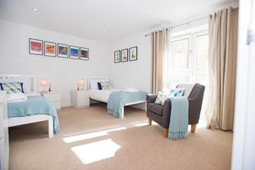 The twin bedroom.