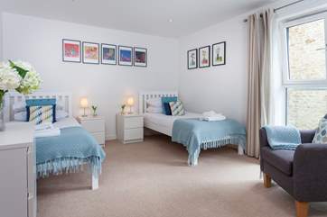 The twin bedroom.
