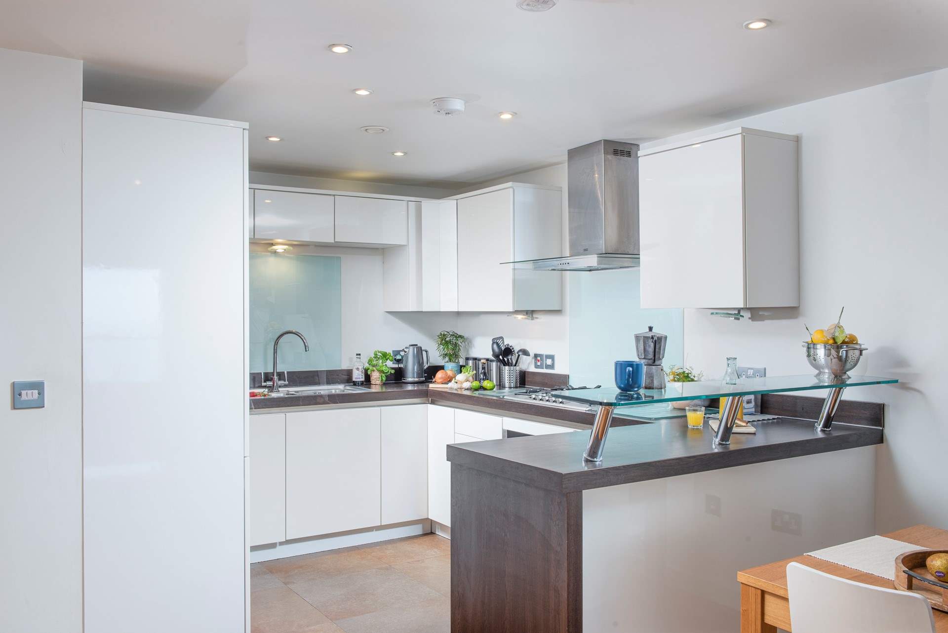 Modern well equipped kitchen, that has everything you need.