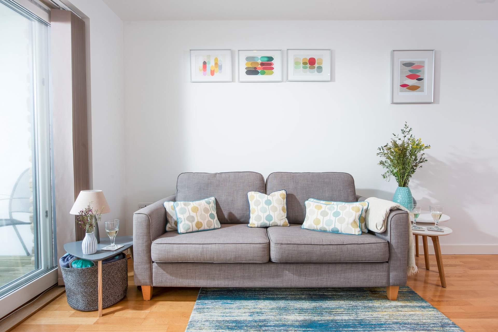 Enjoy the sea views with a glass of wine whatever the weather.