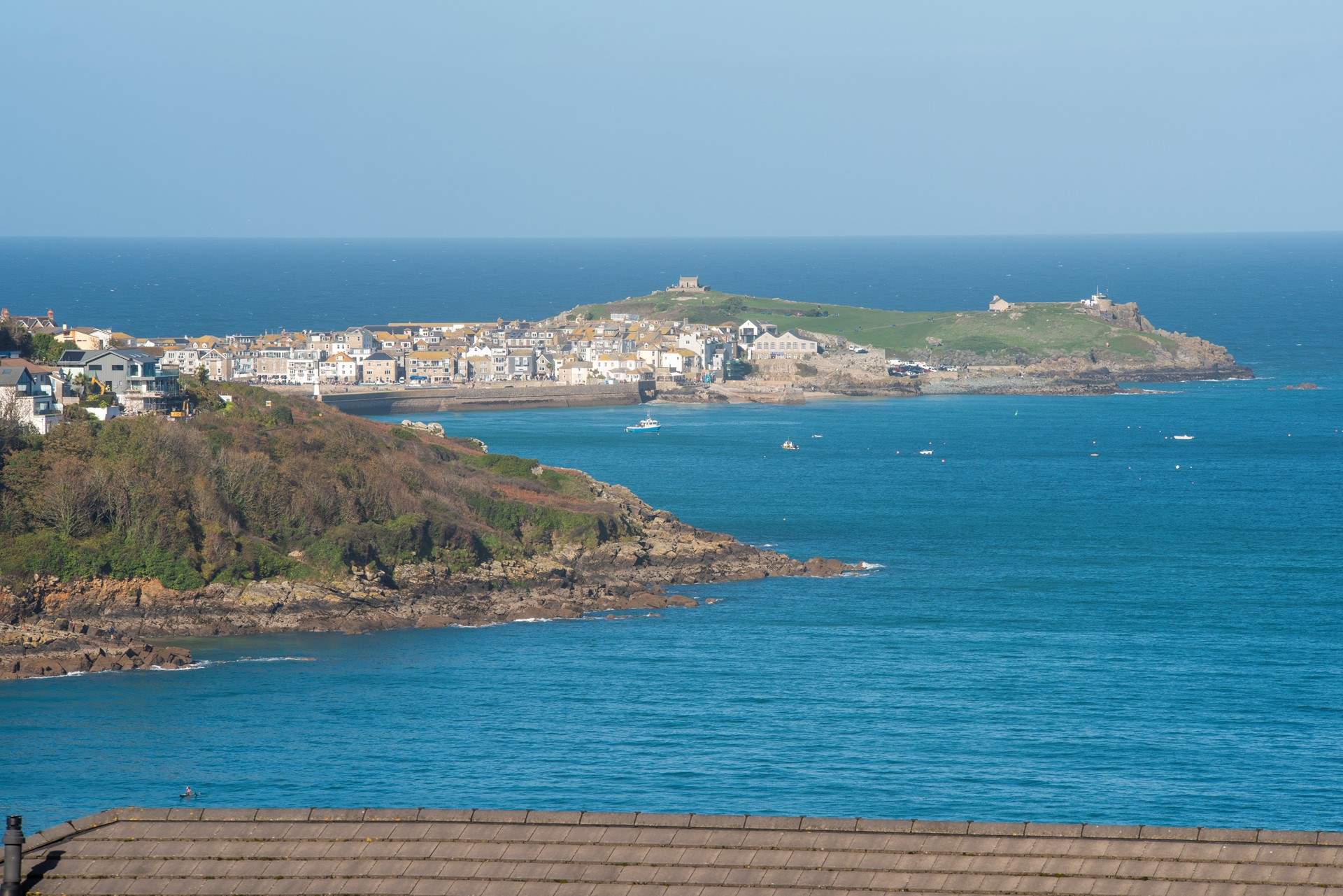 The view across to St Ives.