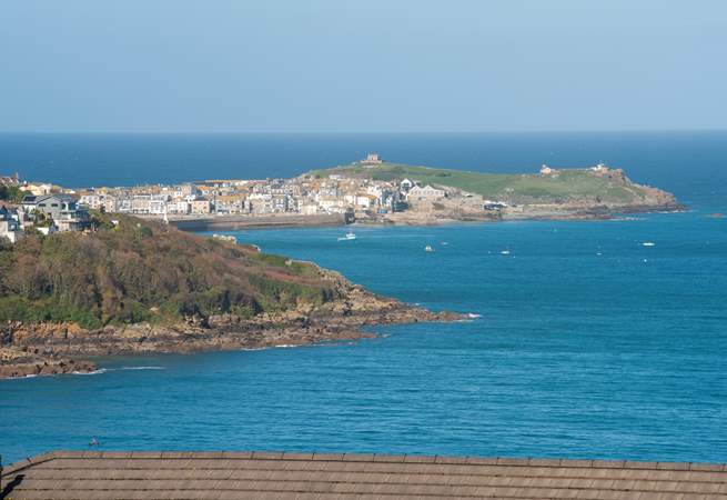 The view across to St Ives.