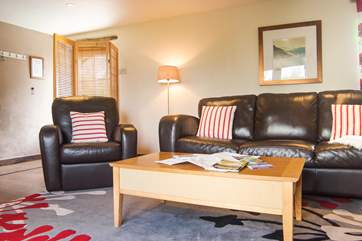 Generous seating for couples to relax in.