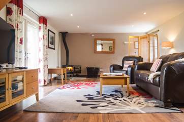 The big sitting/dining-room.