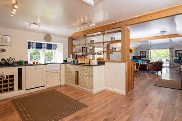 The open plan living-room is incredibly spacious.