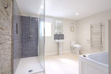 The en suite to bedroom 1 also has a fabulous walk-in shower.