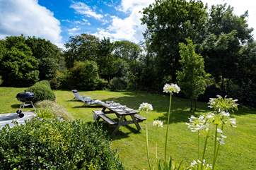 The large enclosed garden is divine.
