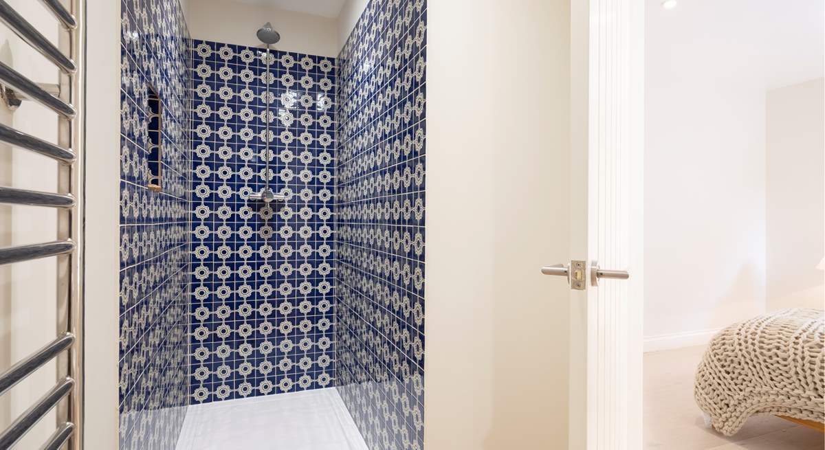 The stylish en suite shower-room for bedroom 2.