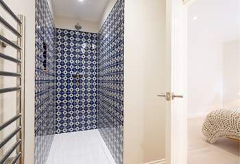 The stylish en suite shower-room for bedroom 2.