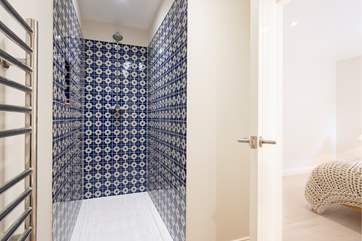 The stylish en suite shower-room for bedroom 2.