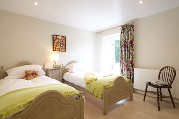 The garden can be accessed from the bedroom.