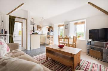 The open plan living-room.