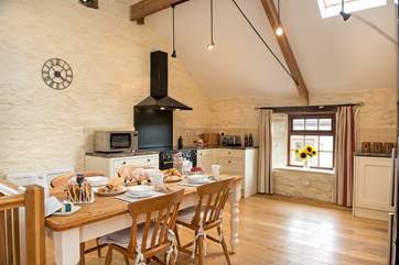 The kitchen/dining-area.