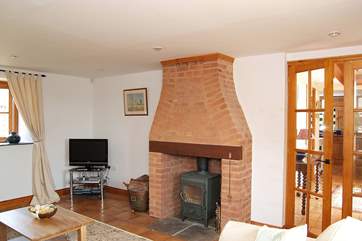 There is a welcoming wood-burner in the sitting-room.