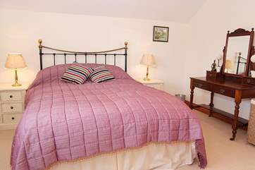 A view of the master bedroom.