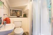 The little shower-room next to Bedroom 1 on the ground floor.