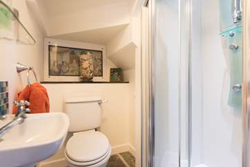 The little shower-room next to Bedroom 1 on the ground floor.