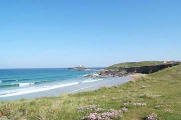A view of Godrevy lighthouse, just a short drive away from Bolankan View.