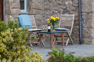 The patio (which leads out from the master bedroom) is the perfect little spot for your morning coffee.