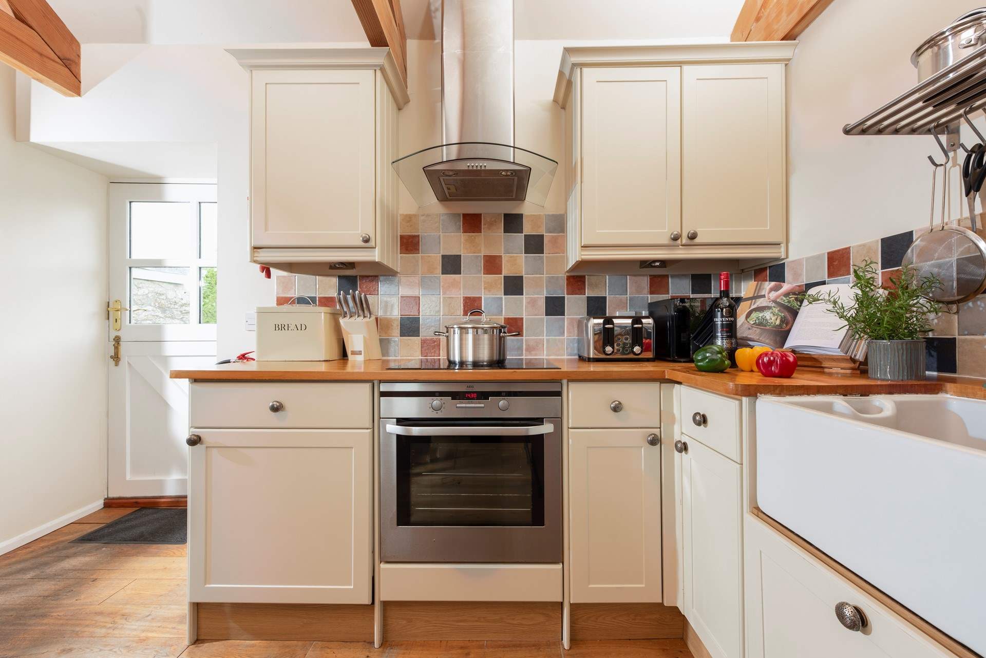 The beautifully appointed kitchen.
