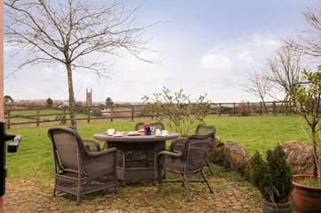 There are fabulous views from the garden.