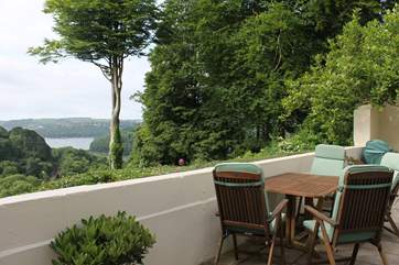 The patio.