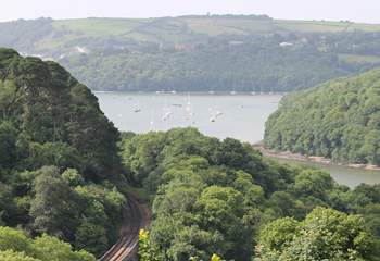 Looking down towards the River Dart.