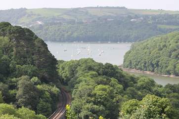 Looking down towards the River Dart.