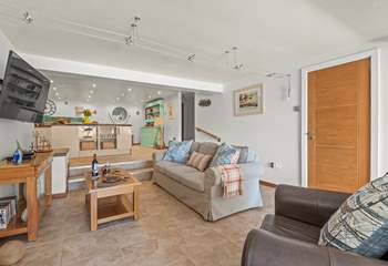 Sit and relax in the comfy sofa and catch up on your favourite TV programme.