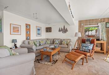 There's plenty of room to spread out and relax in the sitting-room.