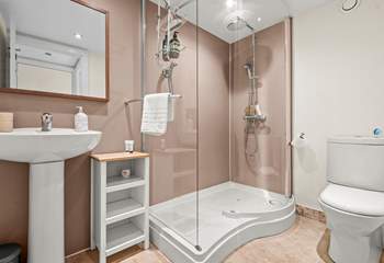 The family shower-room is perfect for washing off those sandy toes.