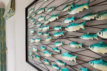 Beautiful seaside touches throughout the cottage.