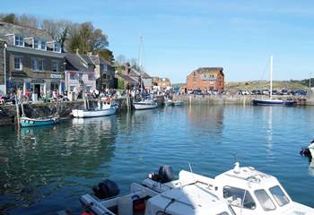 The famous harbour town of Padstow.
