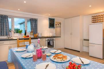 The kitchen/dining-room is the heart of the home.