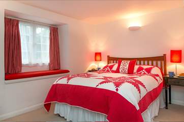 The double bedroom is found on the ground floor