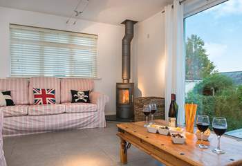 3 Porthilly has a gorgeous wood-burner, keeping you warm and cosy whatever the weather!