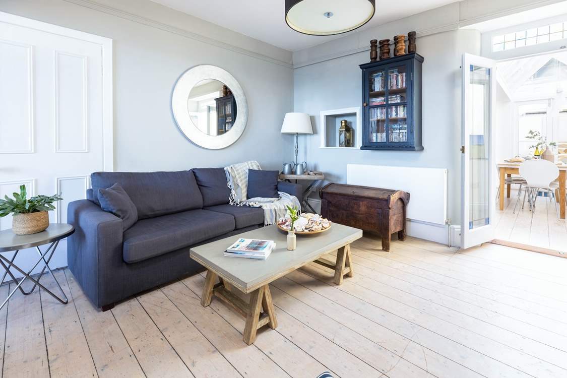 Double doors lead through into the dining-area