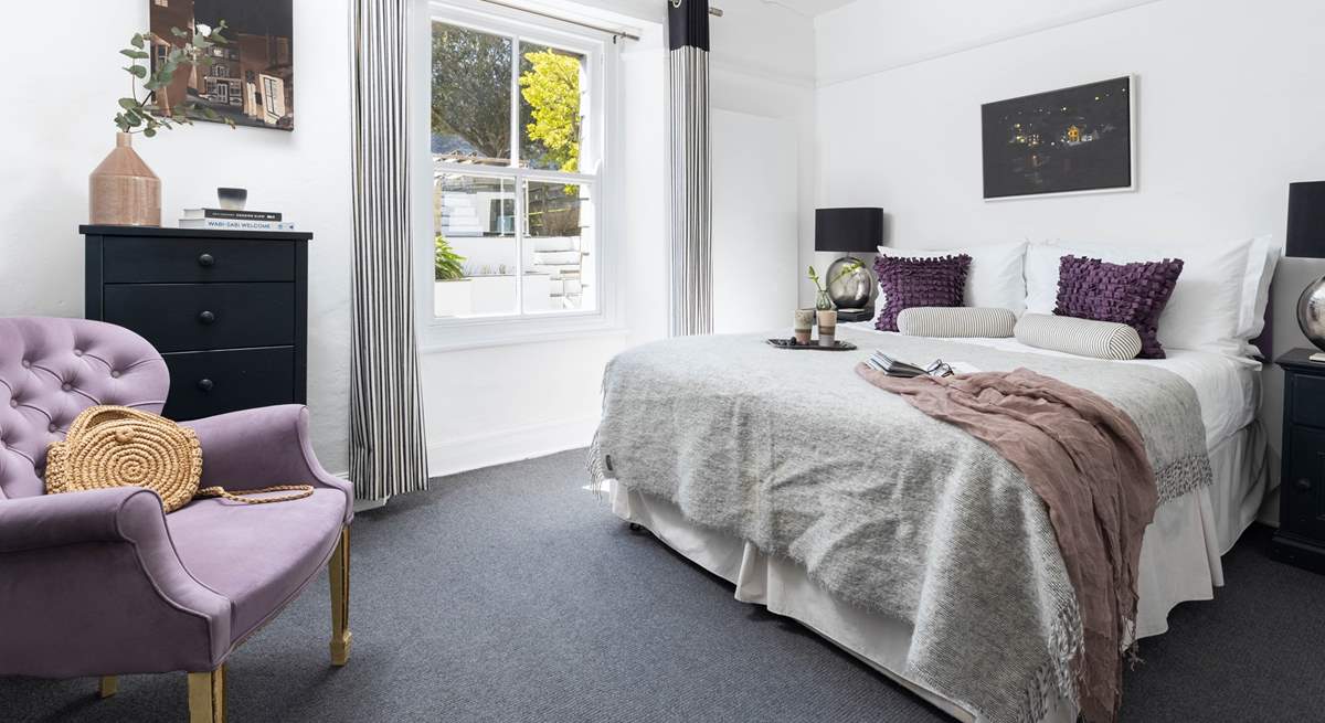 A gorgeously welcoming king-size bed in the third bedroom