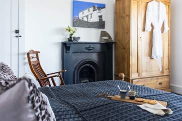 Enjoy a morning coffee and pastry in bed - a great excuse to simply enjoy more of that view