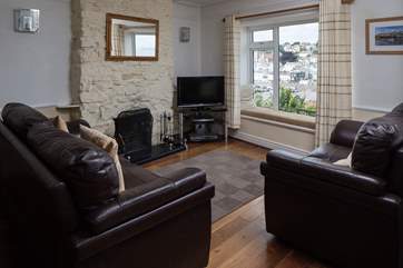 Cosy living-area. Perfect for snuggling up on those cooler nights.