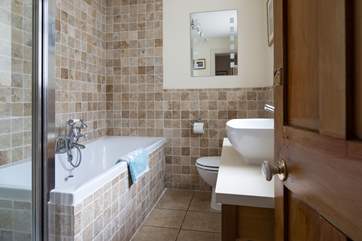 The bathroom.