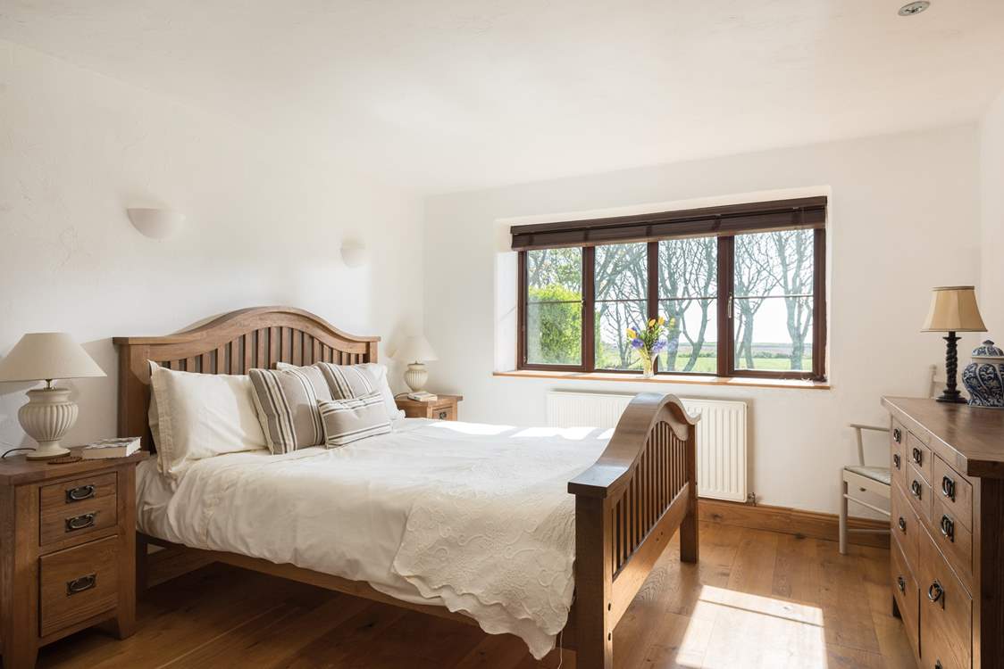 Bedroom 1, the exceedingly spacious principal bedroom.