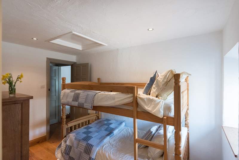 The bunk-room is ideal for the young ones, they just have to decide who has the top bunk!