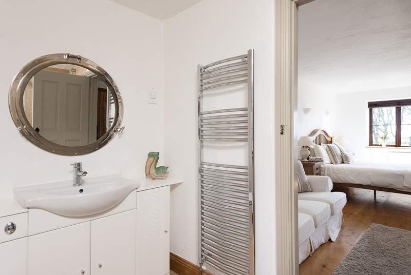 The shower-room is en suite to the master bedroom if there are just the two of you.