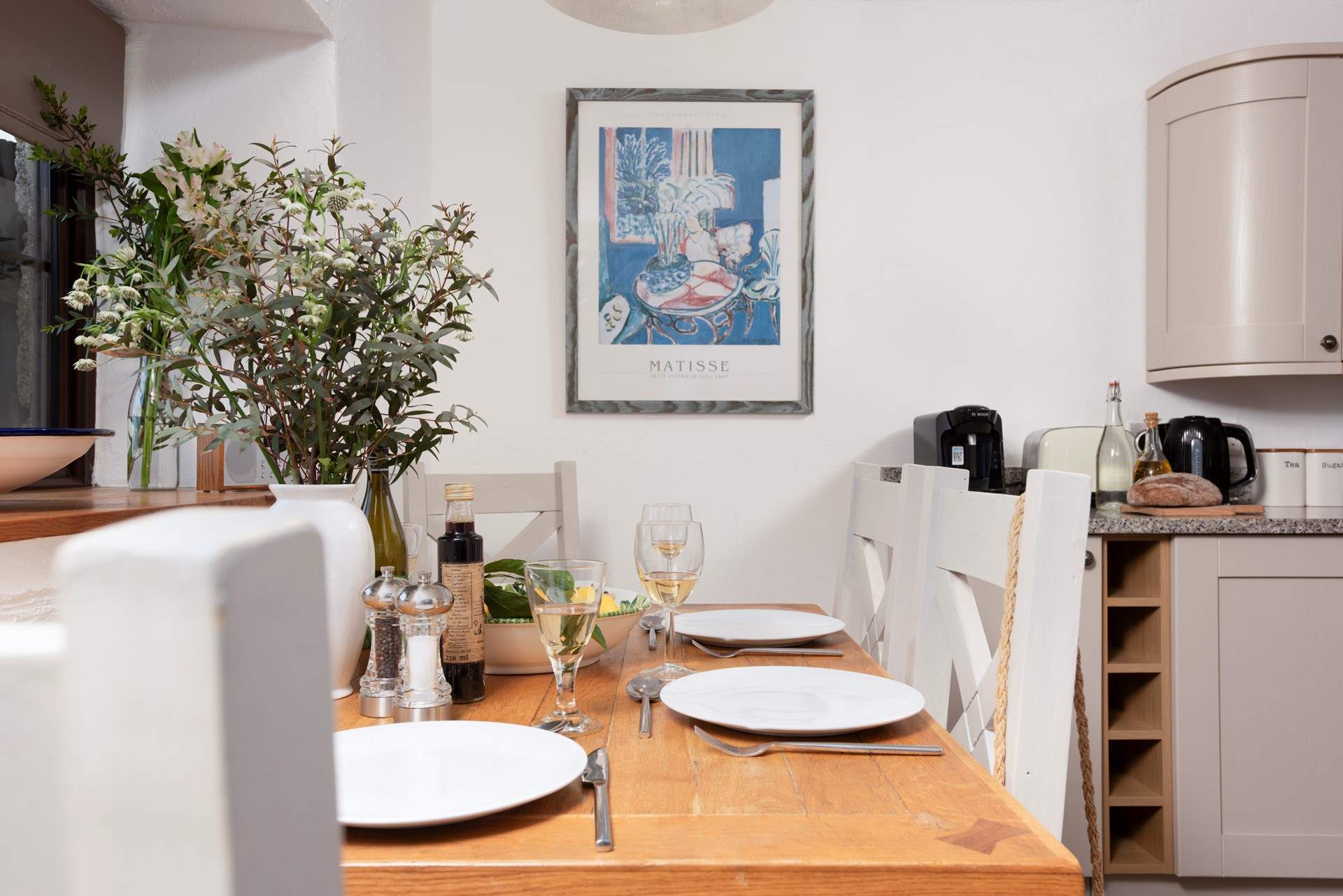The kitchen/diner is open plan.
